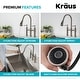 preview thumbnail 32 of 66, Kraus Allyn Traditional 3-Function Bridge Pulldown Kitchen Faucet