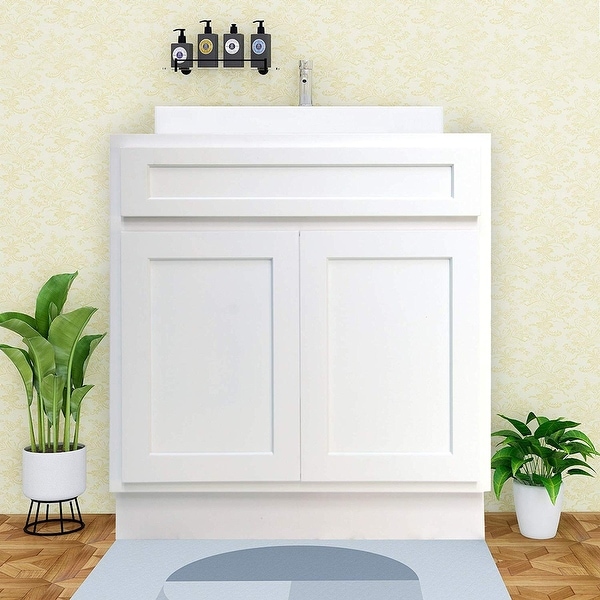 Vanity Art 24-inch Solid Wood Single Sink Bathroom Vanity Cabinet. Opens flyout.
