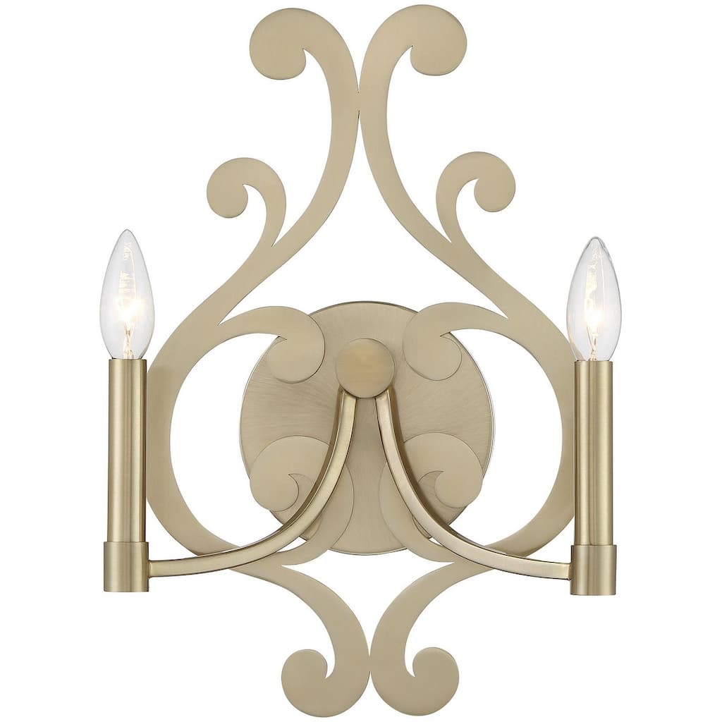 Savoy House 9-6094-2 Lombard 2 Light 17" Tall Bathroom Sconce