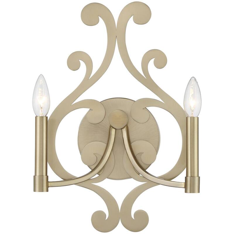 Savoy House 9-6094-2 Lombard 2 Light 17" Tall Bathroom Sconce - Noble Brass