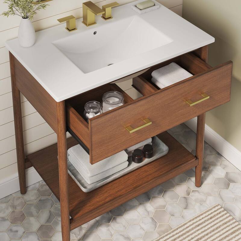 Zaire 18"/24"/30"/36"/48" Bathroom Vanity with White Sink Top