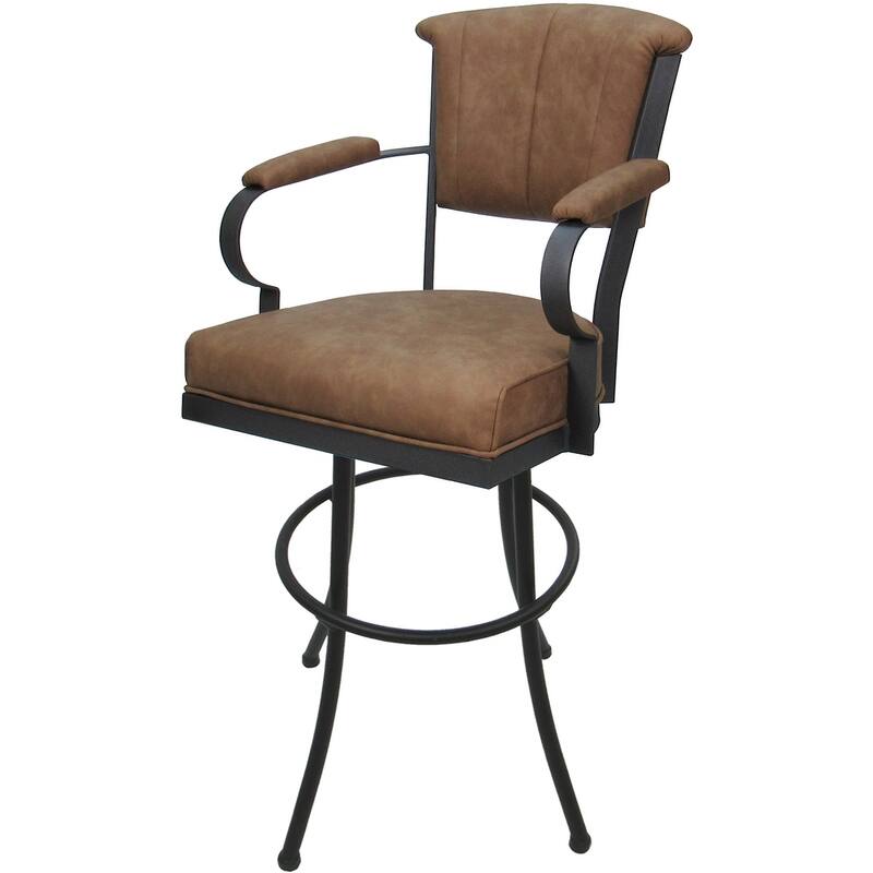 Miami Extra Tall 34" Spectator Metal Bar Stool on Noam Base - 34" Seat Height
