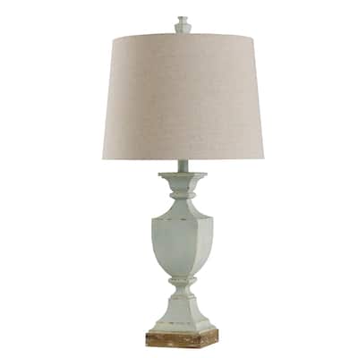 The Gray Barn Willowsun Distressed Blue Urn Style Table Lamp