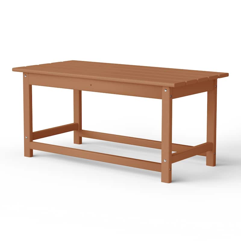 Laguna Hdpe All Weather Outdoor Patio Rectangular Coffee Table