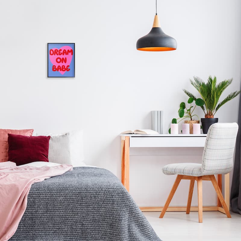 Stupell Bold Dream On Babe Framed Giclee Art Design By House of Lulu