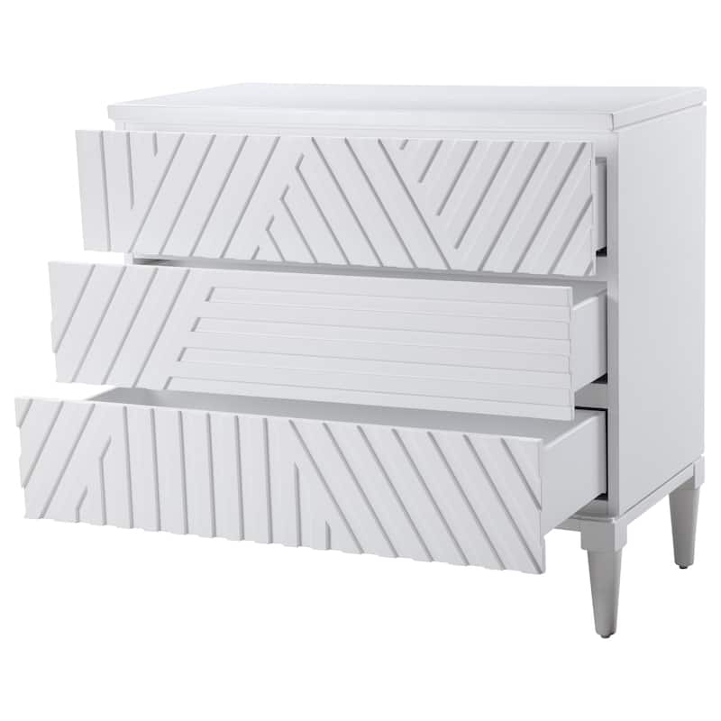 Uttermost Colby 36" Wide 3 Drawer Rubberwood Dresser