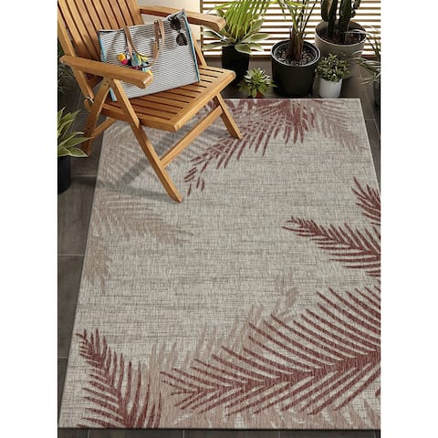 LR Home Captiva Sunset Palms Indoor/Outdoor Rug