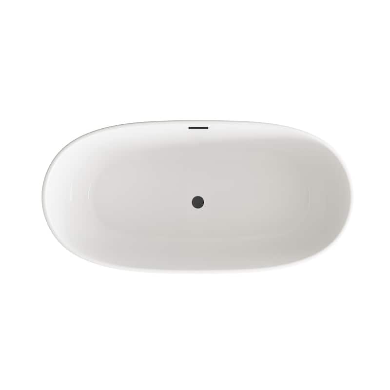 Adler Soaking Bathtub in Glossy White