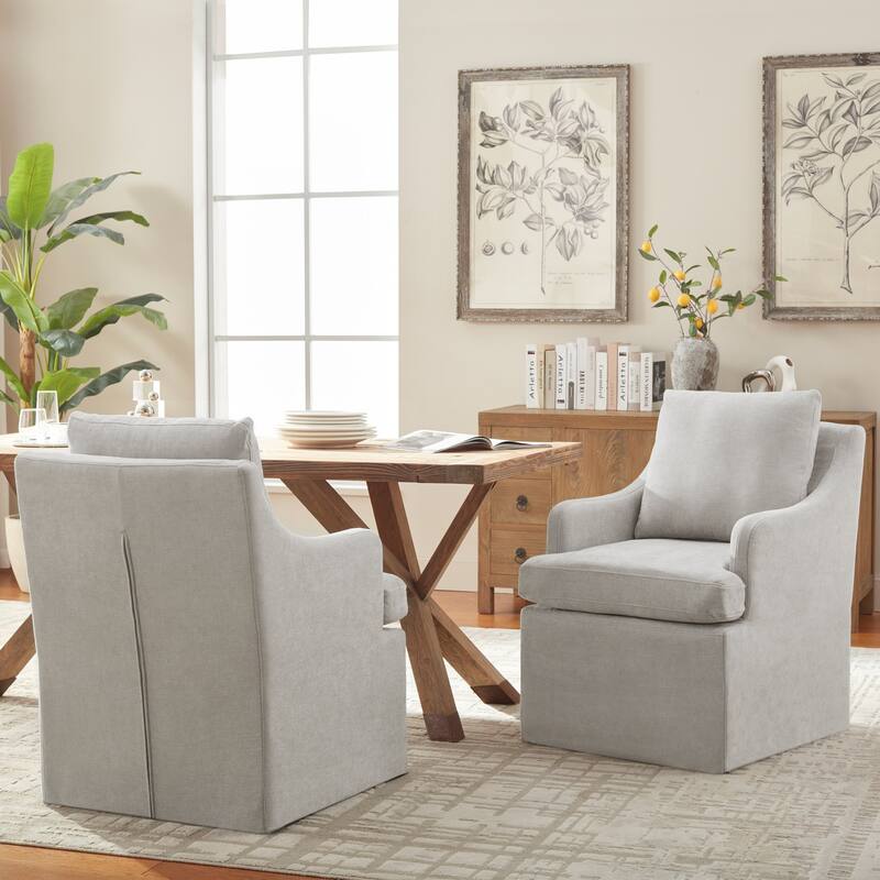 Upholstered Dining Chairs, Modern Kitchen Chairs Dinner Chairs with 4 Casters