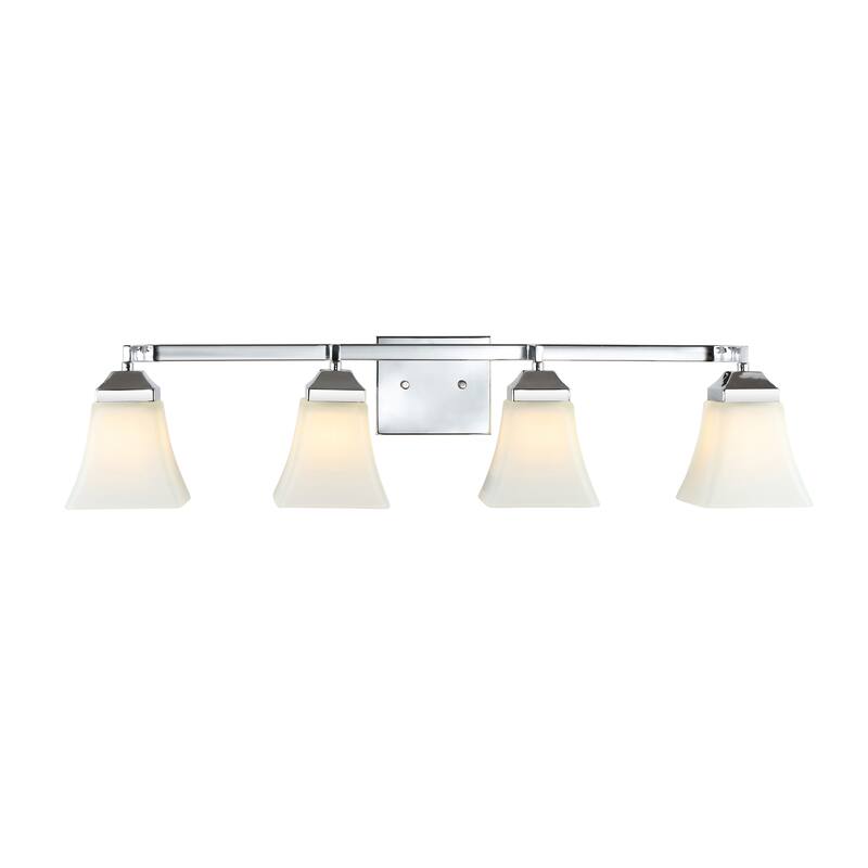 Staunton Iron/Glass Modern Cottage LED Vanity Light, Oil Rubbed Bronze by JONATHAN Y