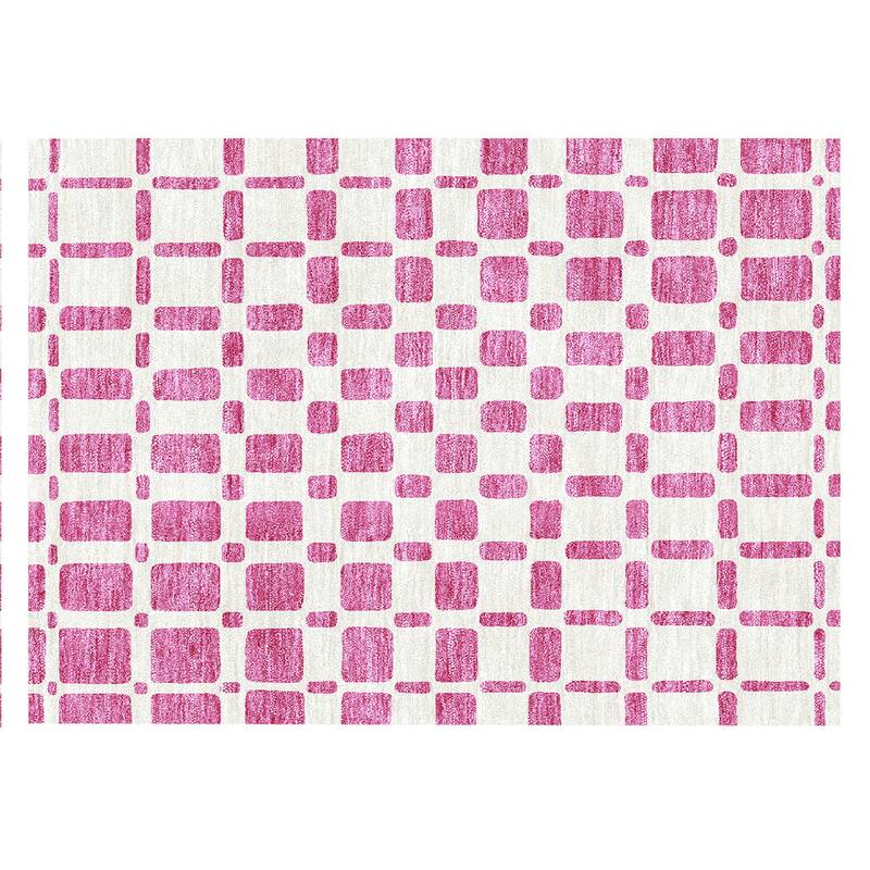 Machine Washable Indoor/ Outdoor Chantille Contemporary Geo Rug