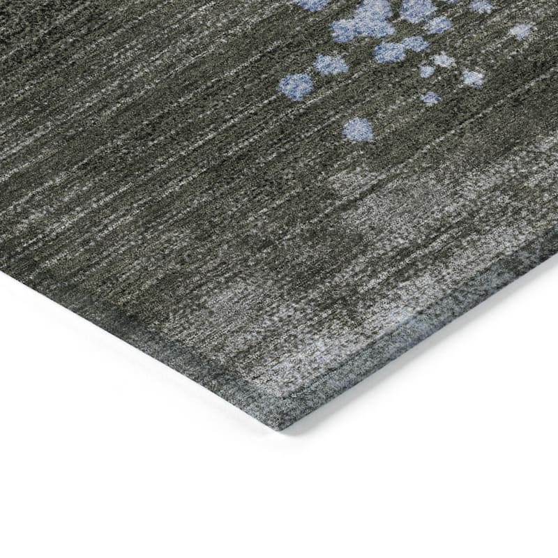 HomeRoots Geometric Transitional Rectangle Outdoor Rug