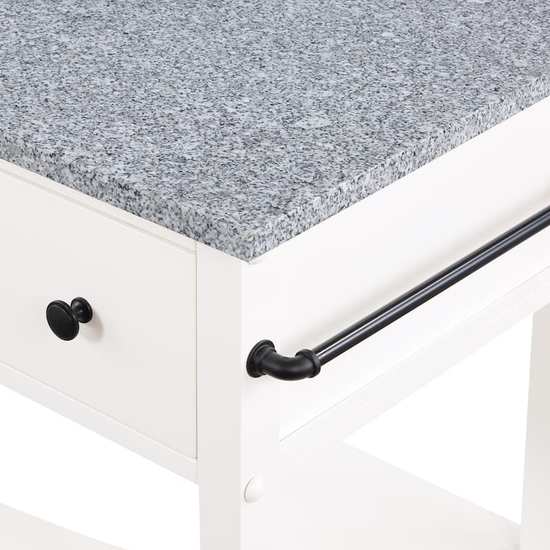 Fairfax Kitchen Cart with Granite Top