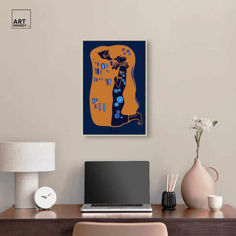 The Kiss Canvas by Art Remedy