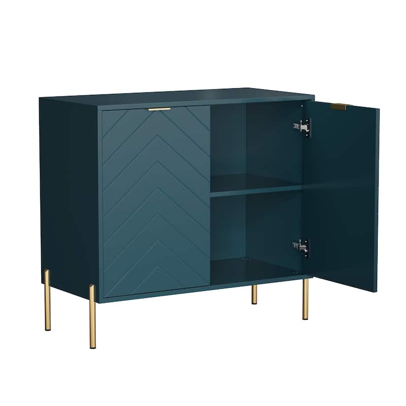 Clihome 2-Door Storage Media Accent Buffet Sideboard