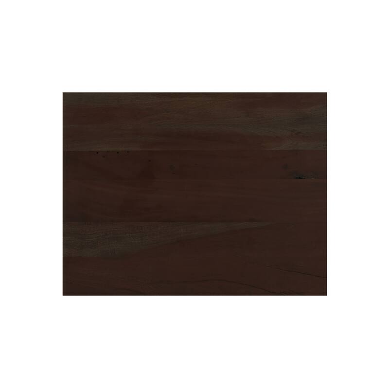 NADAAL STUDIOS Gene Nightstand, Wireless Charging in Reclaimed Neem Wood with Traditional Cabinet Design, Dark Brown