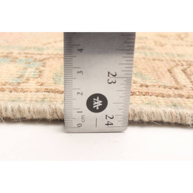 ECARPETGALLERY Hand-knotted Antalya Vintage Salmon Wool Rug - 3'3 x 4'8