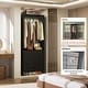 preview thumbnail 9 of 81, Cimly Closet System with Wood Drawers and Hanging Rods, Organizer Wardrobe for Walk-in and Reach-in Closet