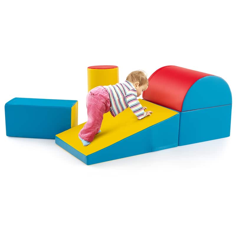 5-Piece Kids Climb and Crawl Activity Playset - 15.5" x 8" x 8"
