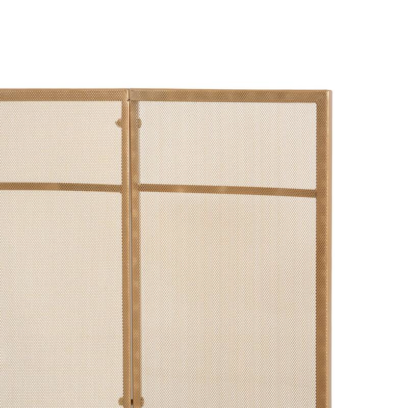 Christopher Knight Home - Regina Modern Iron Fireplace Screen with Curved Arc Design