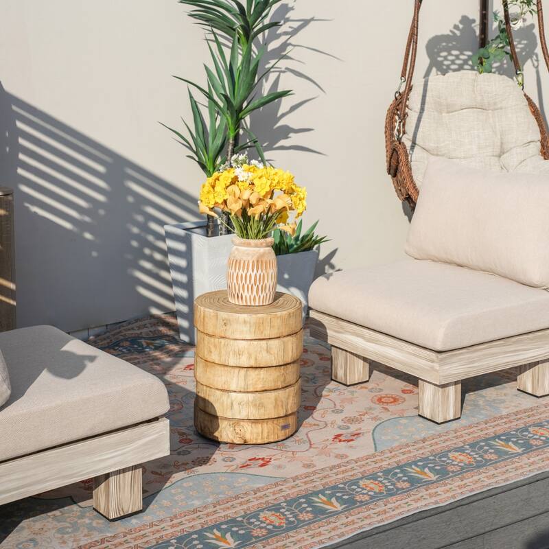3-piece Aluminum Patio Sofa Set with Coffee Table