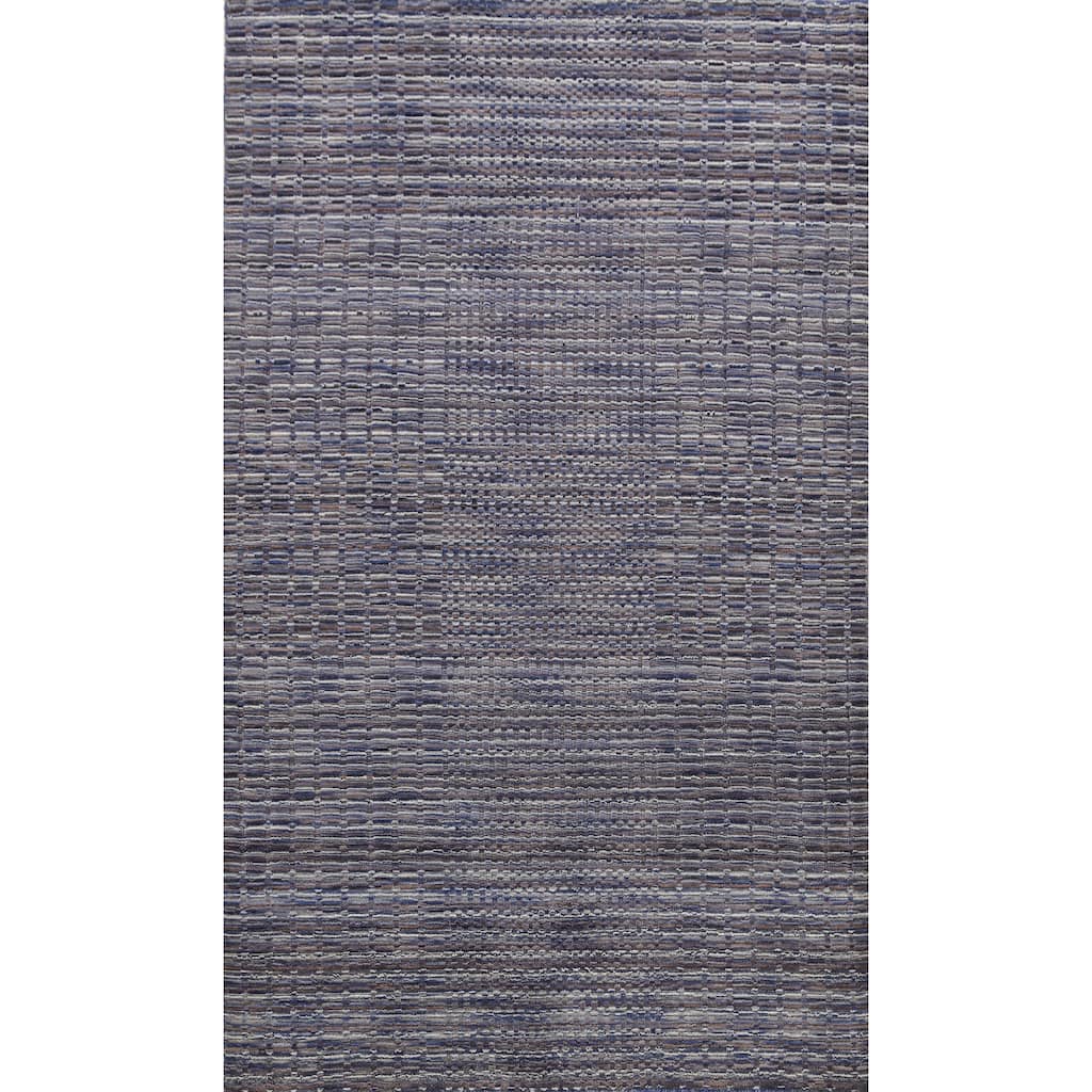 Modern Moroccan Oriental Foyer Size Area Rug Wool Handmade Carpet - 5'4" x 7'6"