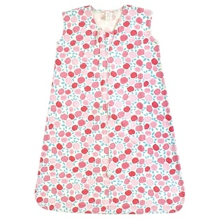 Touched by Nature Baby Girl Organic Cotton Sleeveless Wearable Sleeping Bag, Sack, Blanket, Rosebud
