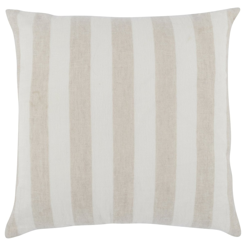 Atty 26" Square Throw Pillow, Ivory Natural