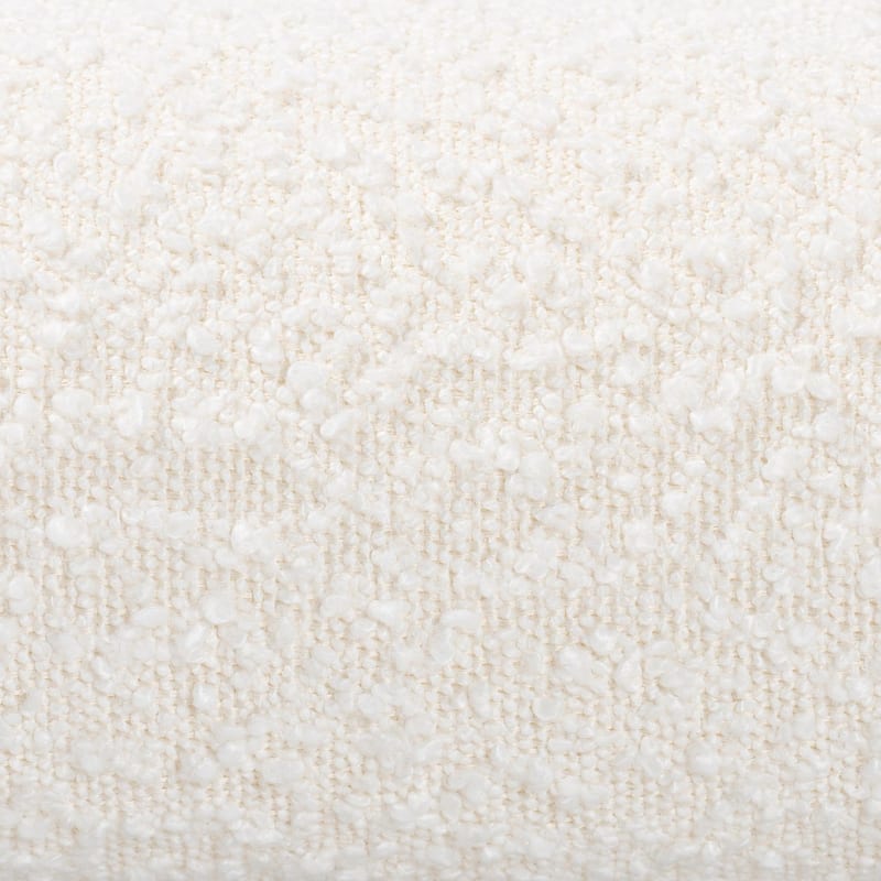 Ralayna Modern Luxe Ivory Boucle Fabric Queen Size Bed