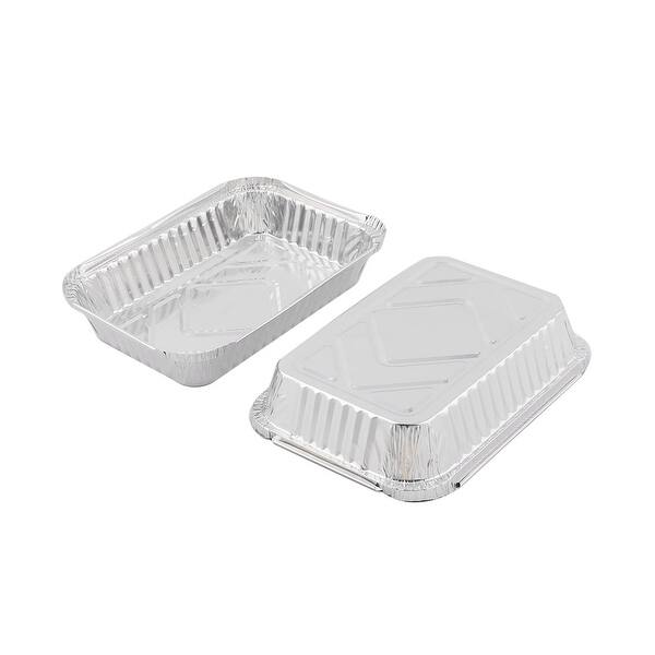 Shop Outdoor Picnic Aluminum Foil Disposable Food Container Silver