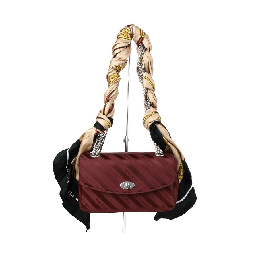 burgundy chain bag