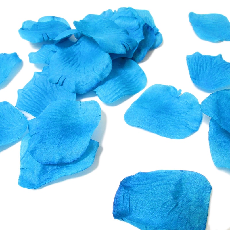 Rose Flower Petals Set of 4 Bags - 200 per bag - Turquoise