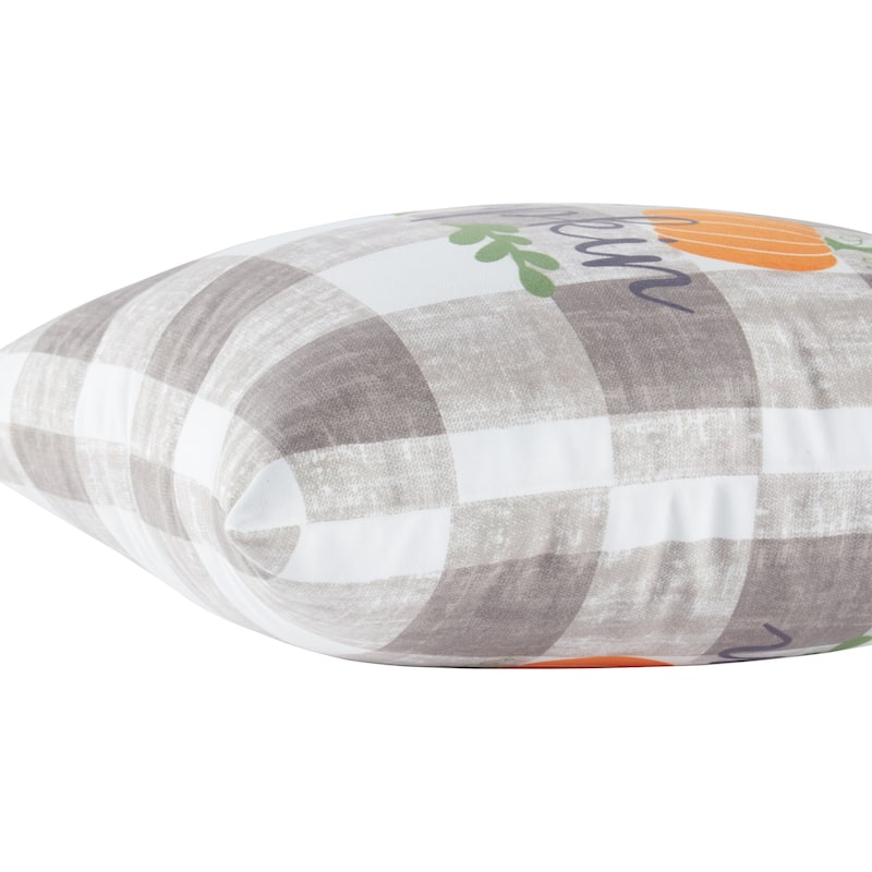 Hello Pumpkin Fall Graphic Throw Pillow
