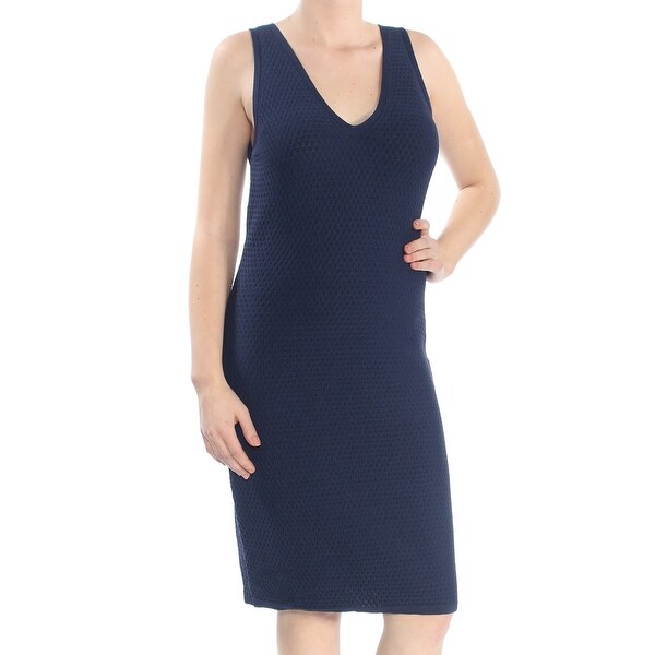 michael kors navy blue dress