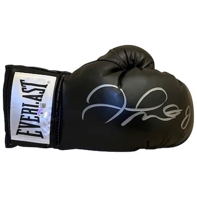 Floyd Mayweather Jr Autographed Black Signed Boxing Glove Beckett COA - 8'6" x 11'6"