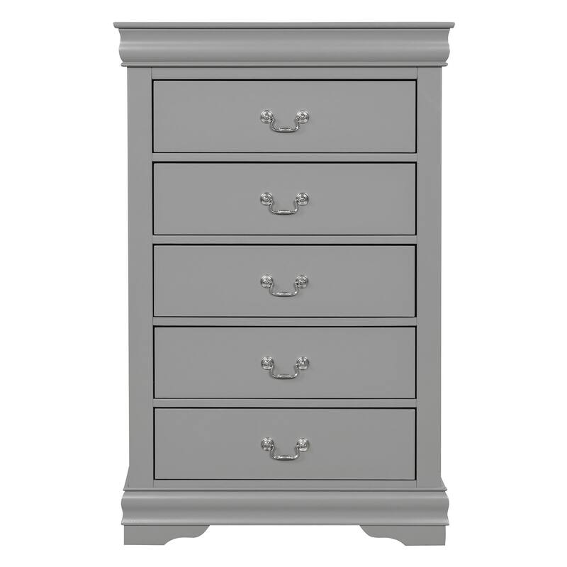 Furniture of America Mayday Modern Solid Wood 3-Piece Sleigh Bedroom Set