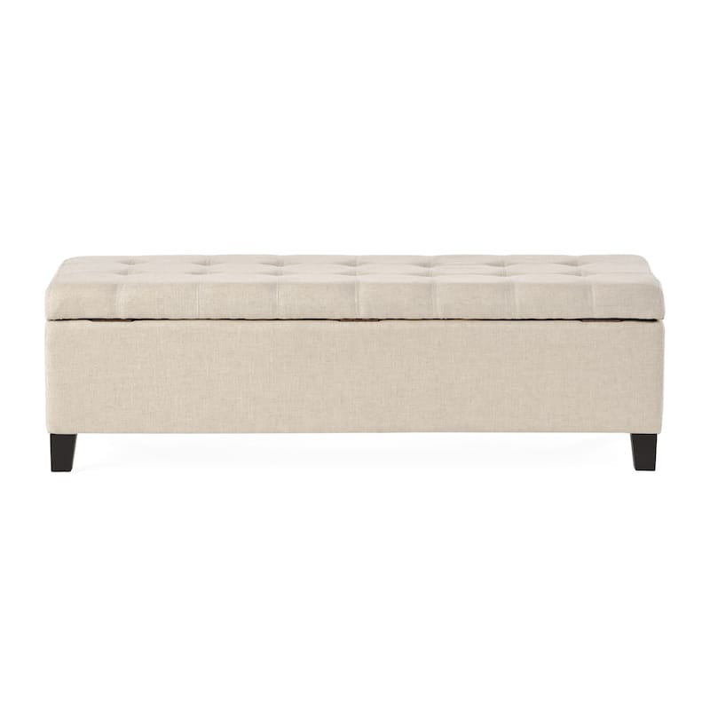 Mission Tufted Fabric Storage Ottoman Bench by Christopher Knight Home - 50.50"L x 18.75"W x 16.00"H