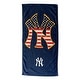 preview thumbnail 4 of 23, MLB Celebrate Series Beach Towel - 30"x60" 30"x60" - New York Yankees