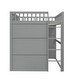 preview thumbnail 39 of 56, Full Size Solid Wood House Loft Bed with Ladder