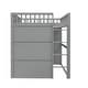 preview thumbnail 14 of 15, Modern Twin Size House Loft Bed With Ladder and Guaranteed, Health and Comfort, Sturdy Construction & Unique Design, Gray
