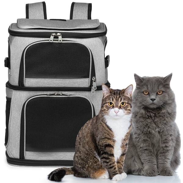 Critter Sitters Double Decker Pet Backpack for 17 Lbs. and Under Cats