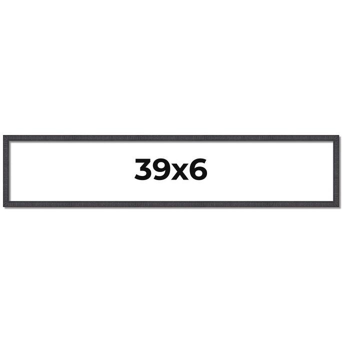 39x6 Frame Brown Solid Wood Picture Frame - Complete Modern Photo