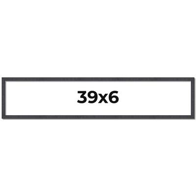 39x6 Frame Brown Solid Wood Picture Frame - Complete Modern Photo