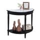 preview thumbnail 9 of 18, Convenience Concepts French Country Half-Round Entryway Table with Shelf