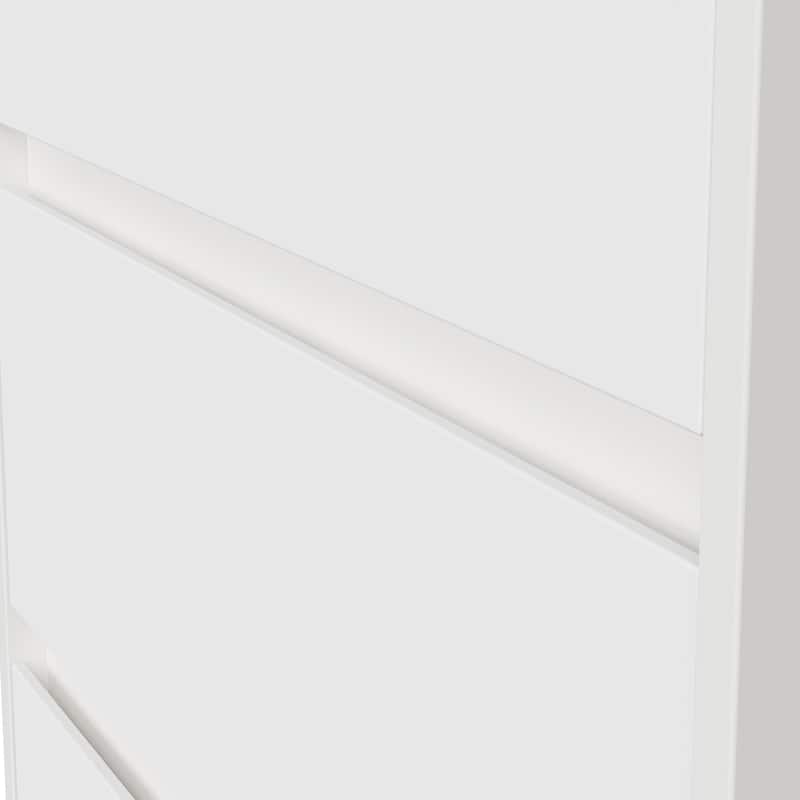 Wide Nightstand with 3 Drawers