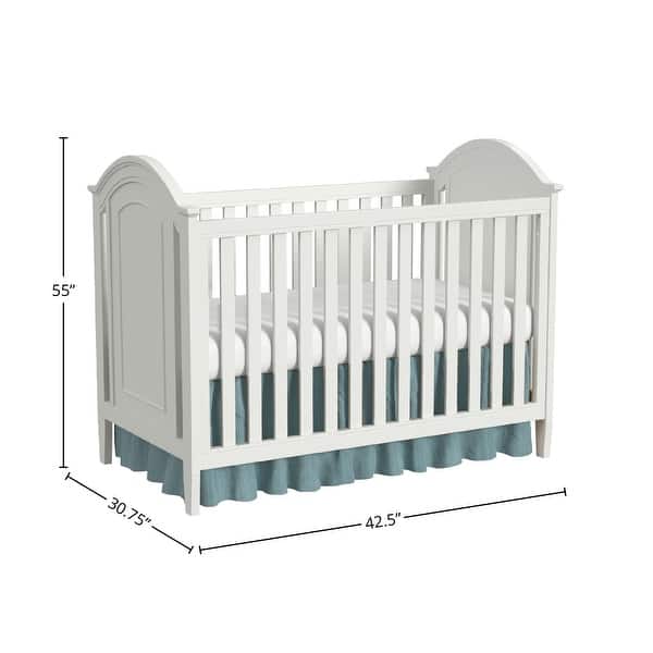 dimension image slide 0 of 2, Graber Solid Wood Crib with Detailed Panel
