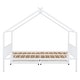preview thumbnail 14 of 13, Metal Full Size House Bed with Two Drawers