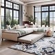 preview thumbnail 17 of 40, 3-in-1 Daybed L-shape Corner Sofa Bed with Pull-out Drawer and Trundle Bed, Linen Upholstered Bed Twin Size Sleeper Couch Bed