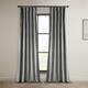 Exclusive Fabrics Heritage Plush Velvet Curtain (1 Panel) - Destiny Grey - 50 X 120