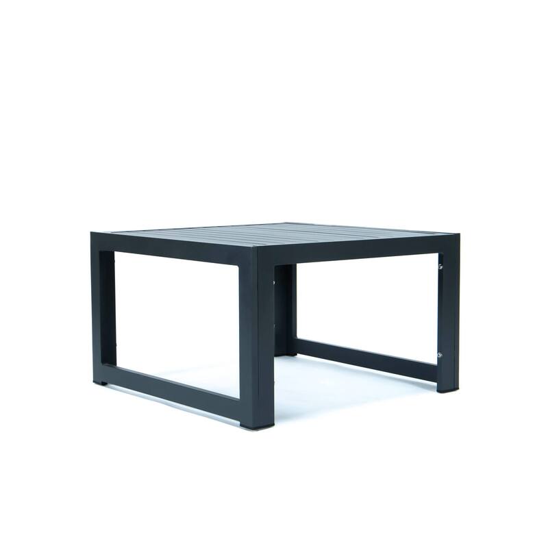 Chelsea 5-Piece Modern Armless Patio Sectional and Coffee Table for Patio Garden Summer Yard Porch